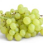 grapes on white